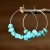 occidental style Irregular gravel crystal earrings woman personality all-Purpose big circle earring si