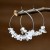 occidental style Irregular gravel crystal earrings woman personality all-Purpose big circle earring si