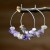 occidental style Irregular gravel crystal earrings woman personality all-Purpose big circle earring si