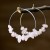 occidental style Irregular gravel crystal earrings woman personality all-Purpose big circle earring si