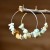 occidental style Irregular gravel crystal earrings woman personality all-Purpose big circle earring si