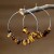 occidental style Irregular gravel crystal earrings woman personality all-Purpose big circle earring si