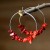 occidental style Irregular gravel crystal earrings woman personality all-Purpose big circle earring si