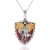 emu personality retro wind pendant necklace cartoon wings Alloy