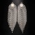  fashion Rhinestone tassel ear stud  occidental style personality Pearl earrings fully-jewelled Earring woman 