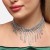  new fashion tassel necklace  occidental style Rhinestone clavicle chain necklace