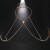 new chain lady love Rhinestone chain occidental stylebody chain