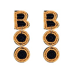  occidental style Word boo  handmade Cloth beads earring day earrings