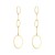 occidental style fashion brief exaggerating personality Metal circle chain long style earring exaggerating perso