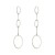 occidental style fashion brief exaggerating personality Metal circle chain long style earring exaggerating perso
