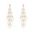 occidental style summer fashion retro color gem long style tassel Alloy earring woman personality all-Purpose