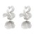 occidental style retro palace wind gold hollow three-dimensional petal Alloy flowers earrings Earring woman