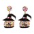  occidental style creative cartoon head beads Alloy earring day earrings