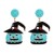  occidental style creative cartoon head beads Alloy earring day earrings