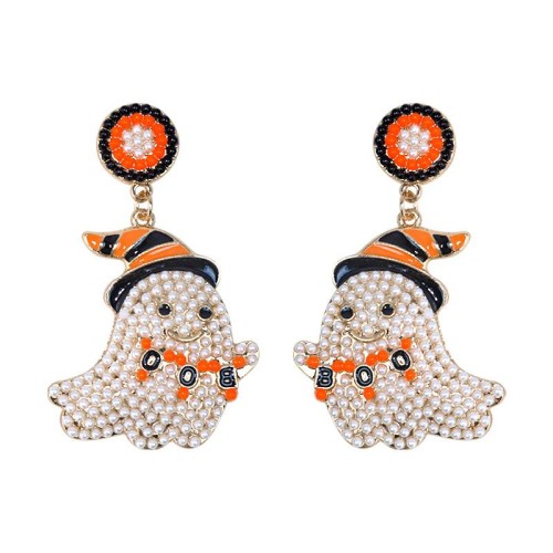 occidental style creative cartoon lovely samll beads Alloy earrings personality Earring