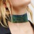 occidental style punk clavicle chain exaggerating Metal sequin necklace chain