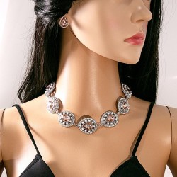 occidental style exaggerating color diamond set  luxurious temperament Rhinest..