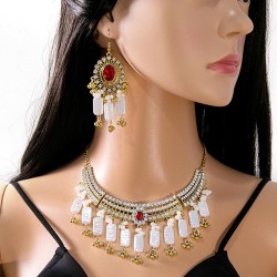 occidental style luxurious Rhinestone set  exotic customs ethnic style tassel ..