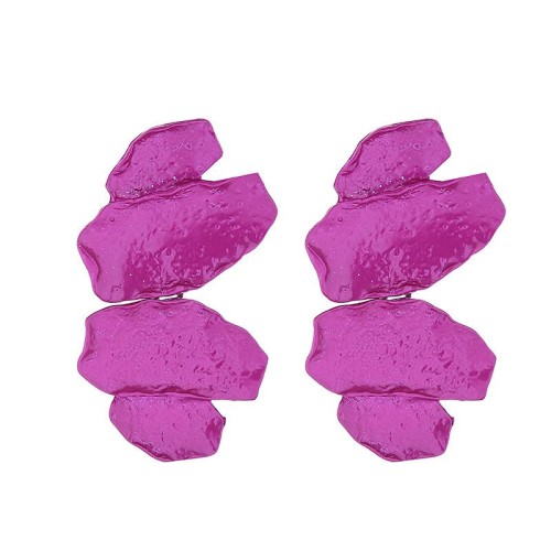 occidental style Alloy exaggerating earrings woman multilayer Irregular Metal wind Earring brief personality ea