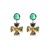 occidental style summer fashion medium gold earrings woman Alloy diamond high earring retro temperament earrin