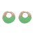 personality retro splice Irregular Metal earrings Korean style fashion temperament brief gold big ear stud