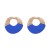 personality retro splice Irregular Metal earrings Korean style fashion temperament brief gold big ear stud
