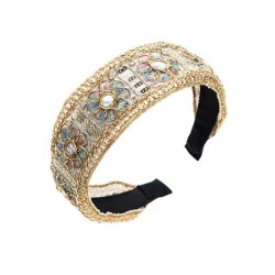 occidental style retro palace wind Headband woman Cloth flowers width Headband..