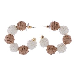 occidental style lovely color weave earrings lady fashion temperament unique B..