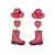occidental style fashion classic Cowboy earrings Alloy diamond earring