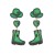 occidental style fashion classic Cowboy earrings Alloy diamond earring