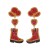 occidental style fashion classic Cowboy earrings Alloy diamond earring