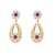silver medium gold diamond Pearl flowers earrings woman retro fashion temperament ear stud palace wind high Earrin