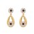 silver medium gold diamond Pearl flowers earrings woman retro fashion temperament ear stud palace wind high Earrin