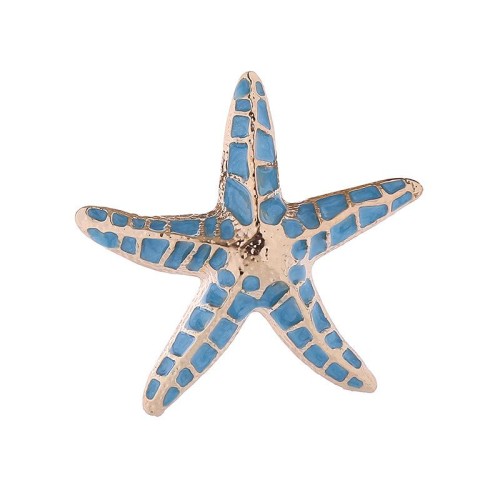 brief personality starfish brooch creative Alloy enamel woman high