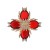  fashion cross brooch Alloy diamond retro flower high brooch