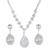 occidental style fashion claw chain bright fully-jewelled zircon drop necklace earring bride marrie