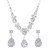 occidental style fashion claw chain bright fully-jewelled zircon drop necklace earring bride marrie