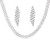 occidental style fashion claw chain bright fully-jewelled zircon drop necklace earring bride marrie