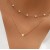 occidental style Double layer necklace creative brief Street Snap bronze Peach heart Pearl multilayer clavicle