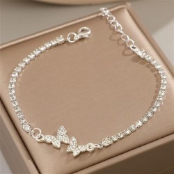 occidental style fully-jewelled bracelet samll diamond butterfly bracelet same..