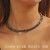 occidental style luxurious fully-jewelled black zircon Collar bangle set  eyes shape circle