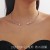 occidental style luxurious fully-jewelled Peach heart triangle geometry zircon circl