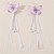 E long style tassel woman occidental style butterfly earrings woman Earring Pearl pendant ribbon wind woman