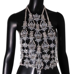 occidental style exaggerating Rhinestone chain  drop chain woman body chain