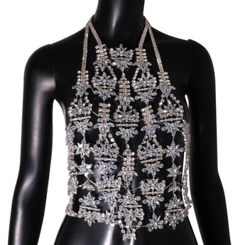 occidental style exaggerating Rhinestone chain  drop chain woman body chain