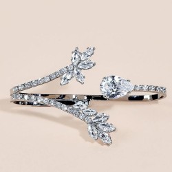  lady zircon bangle  bride wedding opening chain  lady bracelet
