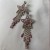 occidental style Five-pointed star tassel earrings  trend all-Purpose diamond Earring  woman Earrings
