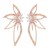 summer occidental style Earring exaggerating flowers fully-jewelled ear stud diamond personality butterfly ea