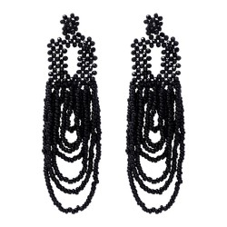 occidental style geometry brief handmade beads Earring Bohemia beads ear stud ..