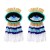 personality ethnic style handmade beads surface crystal beads eyes tassel ear stud fashion temperament earr